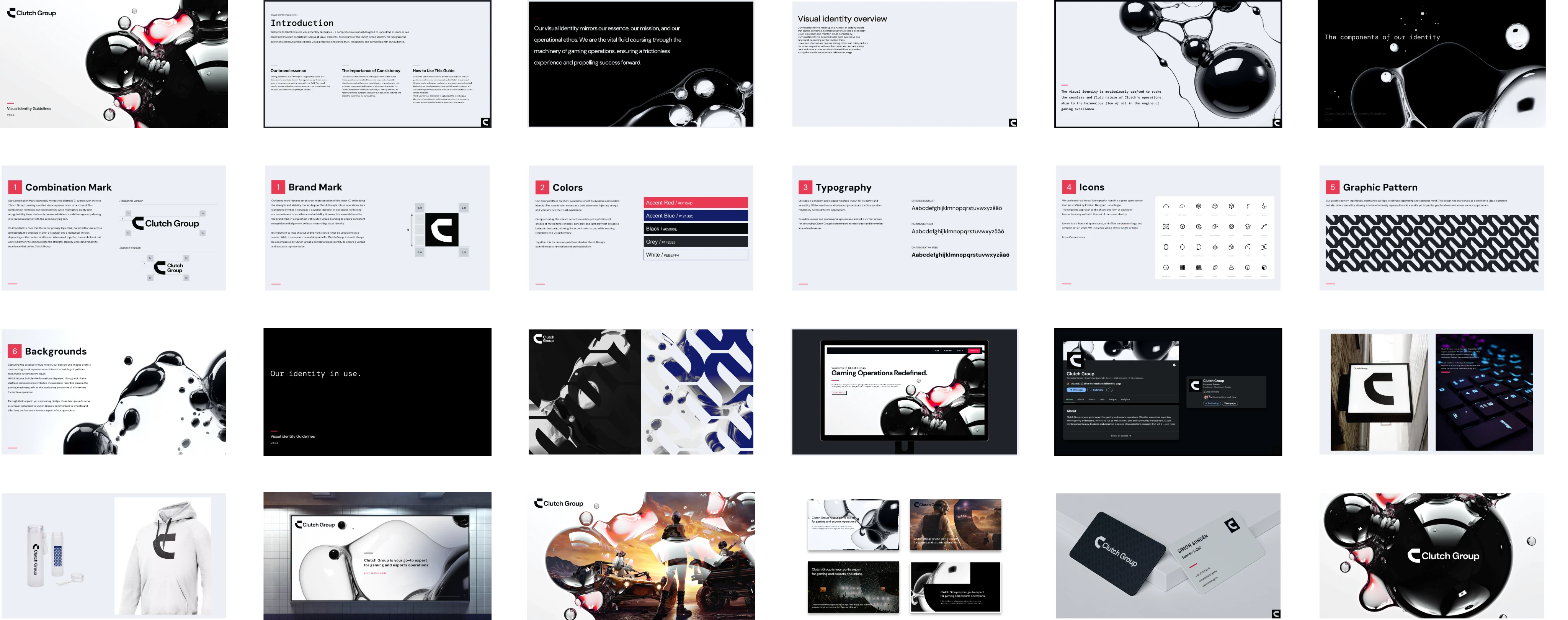 Clutch Group Website Mockup