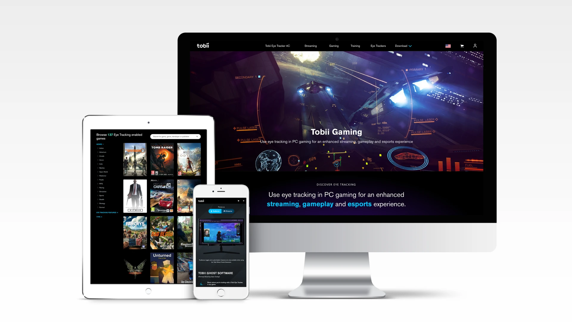 Tobii website across devices